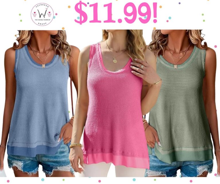 Waffle Knit Tank Top from EVALESS!