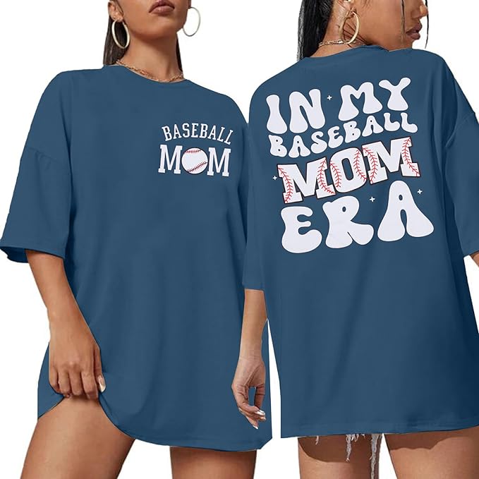 Oversized “In My Baseball Mom Era” Tshirt