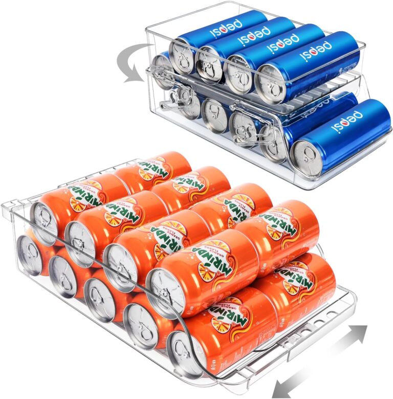 2 Pcs Refrigerator Soda Can Organizer