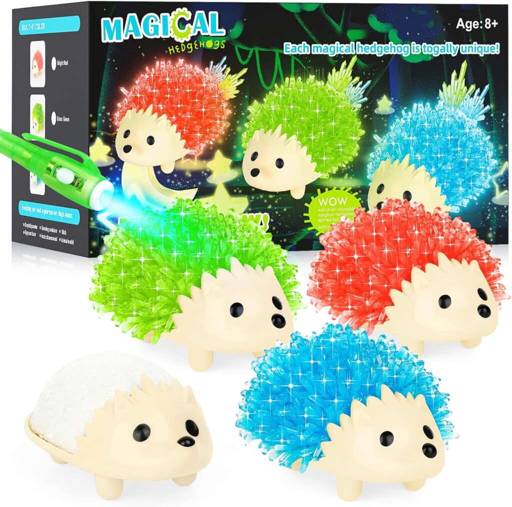Glowing Crystal Growing Kit – Hedgehogs