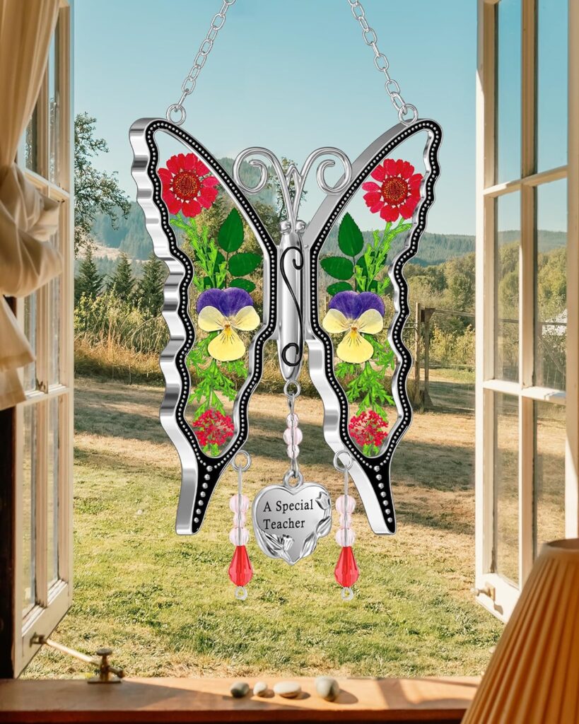 Stained Glass Butterfly Suncatcher!