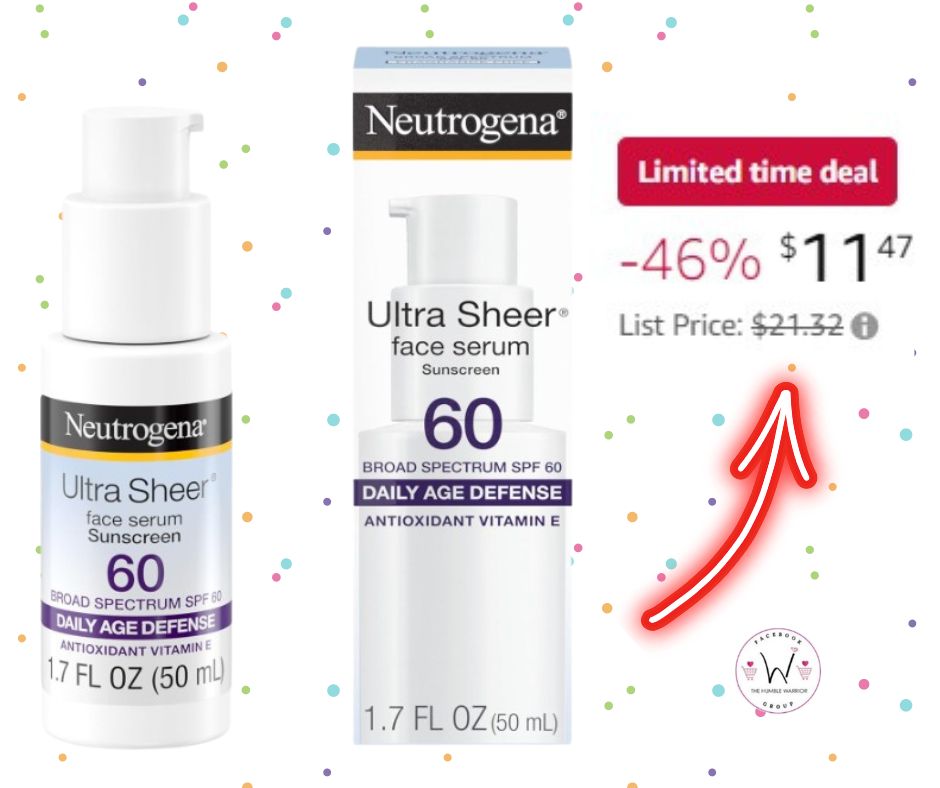 Neutrogena Ultra Sheer Moisturizing Face Serum!