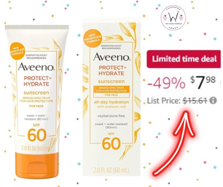Aveeno Protect + Hydrate Moisturizing Face Sunscreen Lotion!