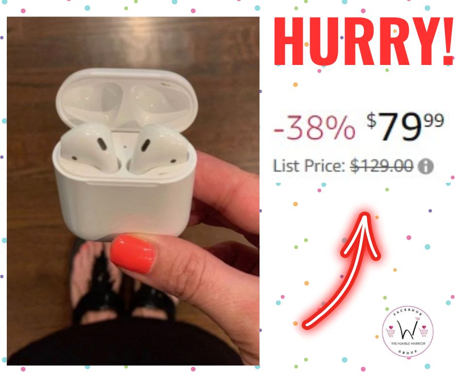 Apple AirPods (2nd Generation) Wireless Earbuds with Lightning Charging Case!