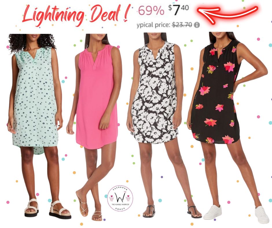 Amazon Essentials Women’s Sleeveless Woven Shift Dresses!