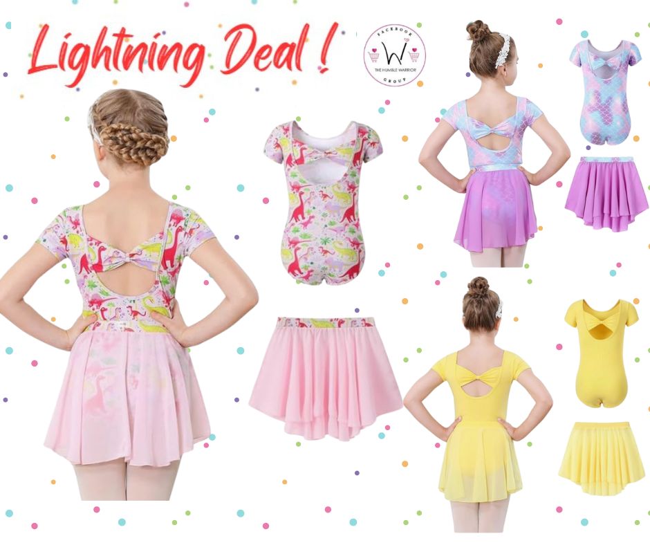 Adorable leotards with removable skirt!