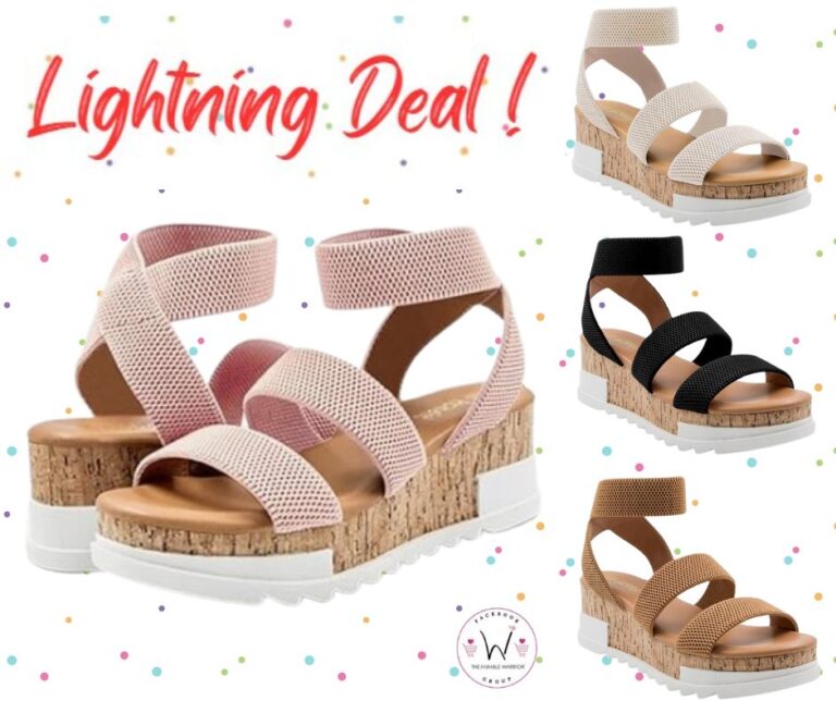 Athlefit platform elastic ankle strap sandals!