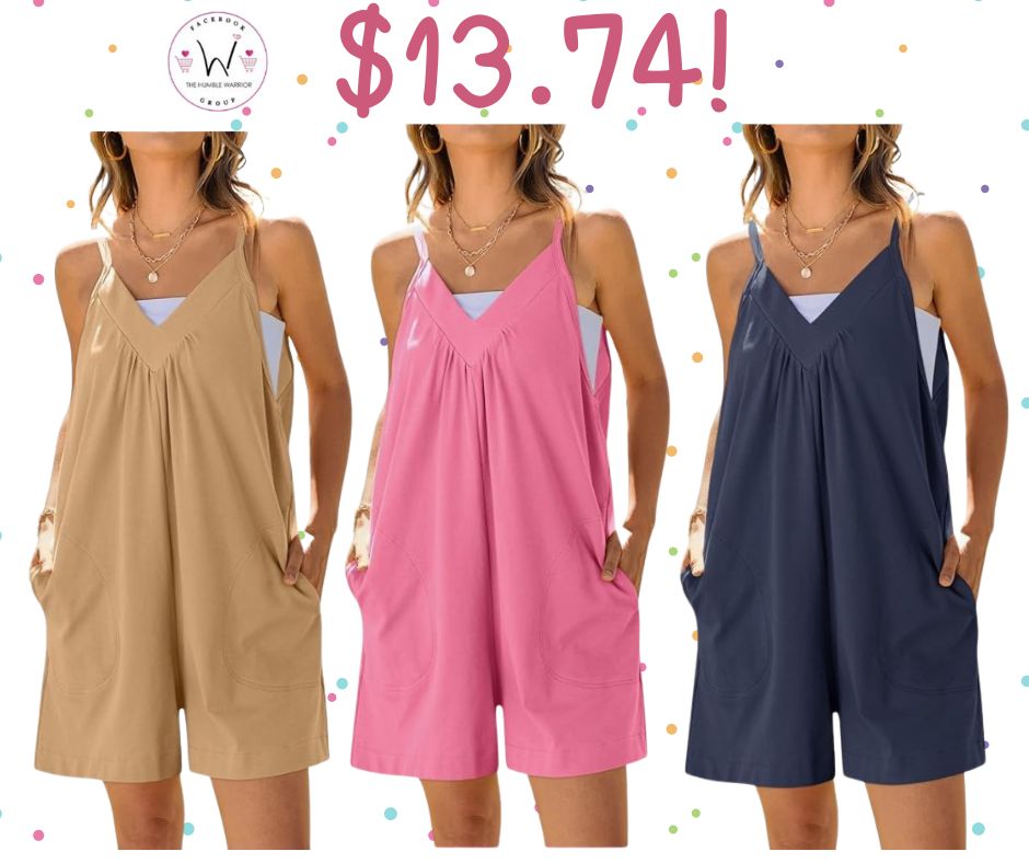 Spaghetti Strap Short Jumpsuit Rompers!