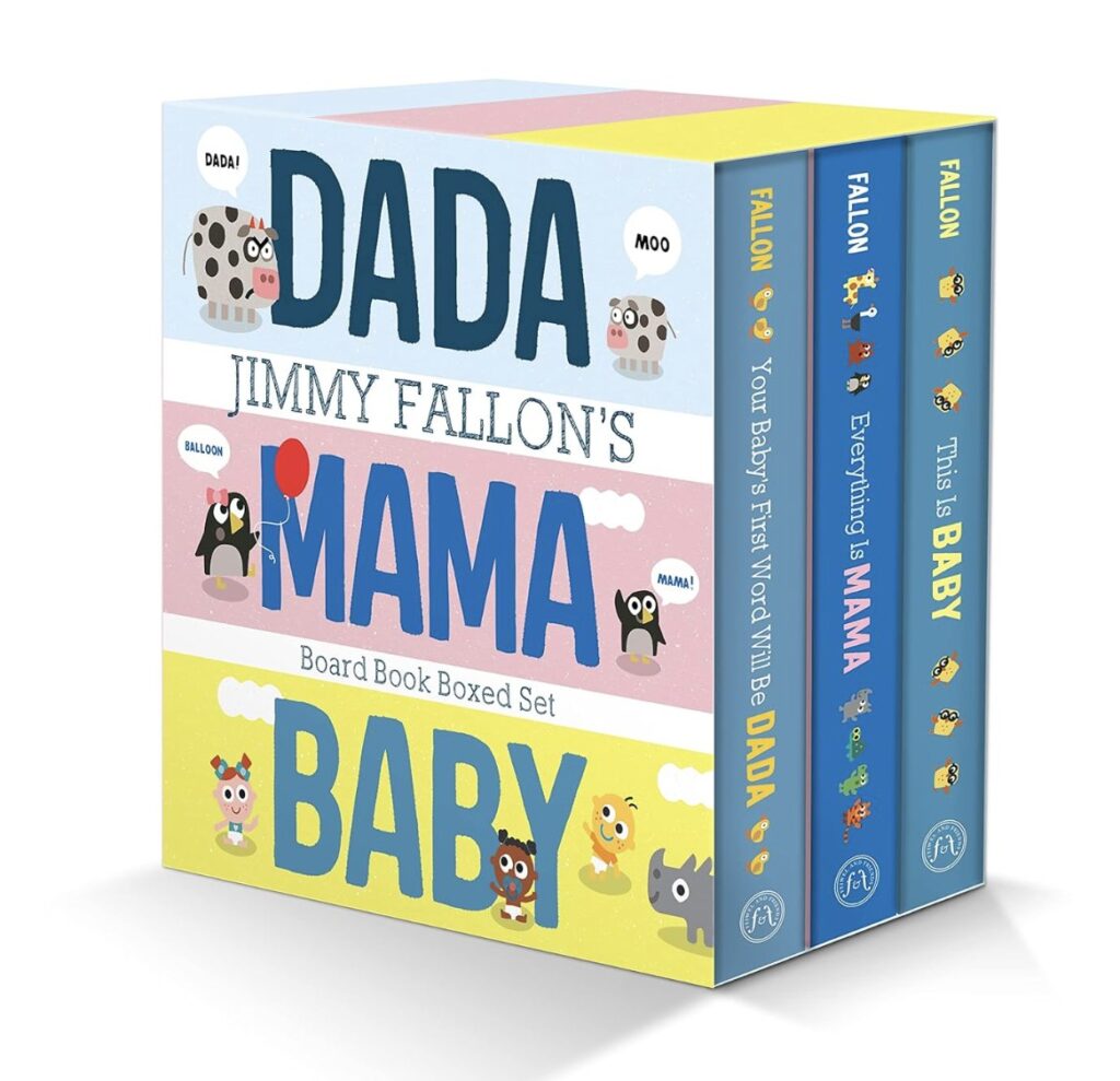 Jimmy Fallon’s DADA, MAMA, and BABY Board Book Boxed Set!