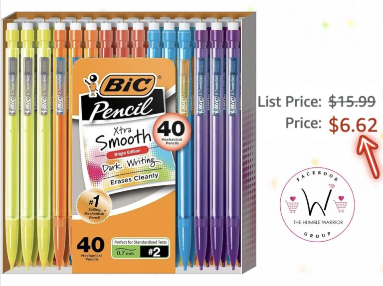 BIC Xtra-Smooth Mechanical Pencils with Erasers!