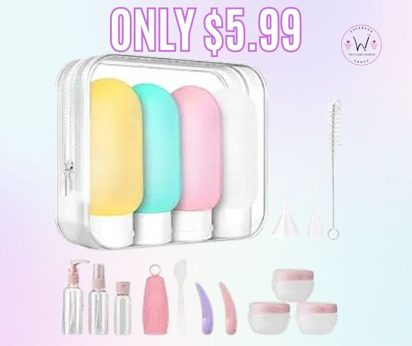 19 -pack Travel Size Bottles for Toiletries