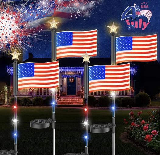 patriotic solar lights