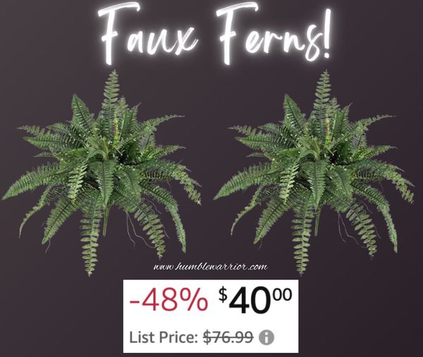 Artificial Boston Ferns