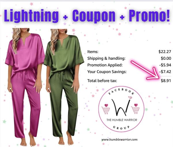 Ekouaer Satin Pajama Set