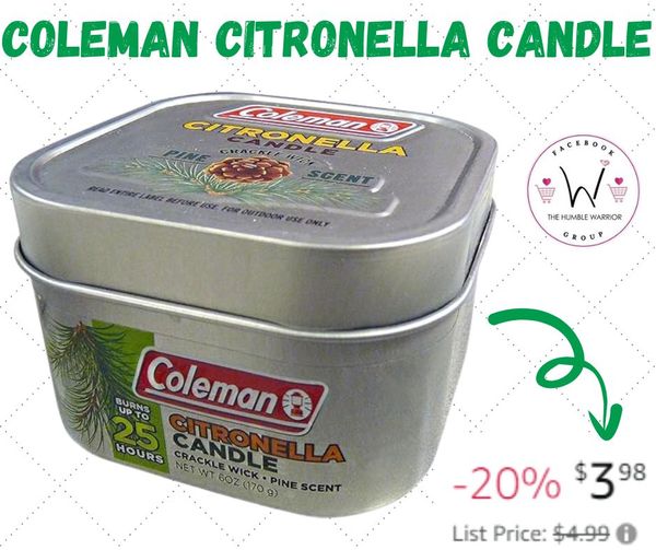 Coleman Pine Scented Citronella Candle