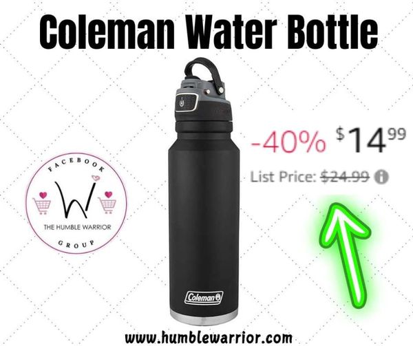 Coleman FreeFlow Vacuum-Insulated Stainless Steel Water Bottle