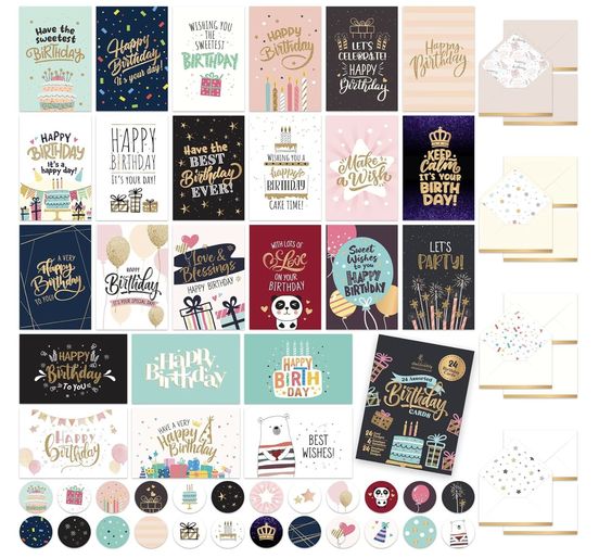 bulk birthday card packs
