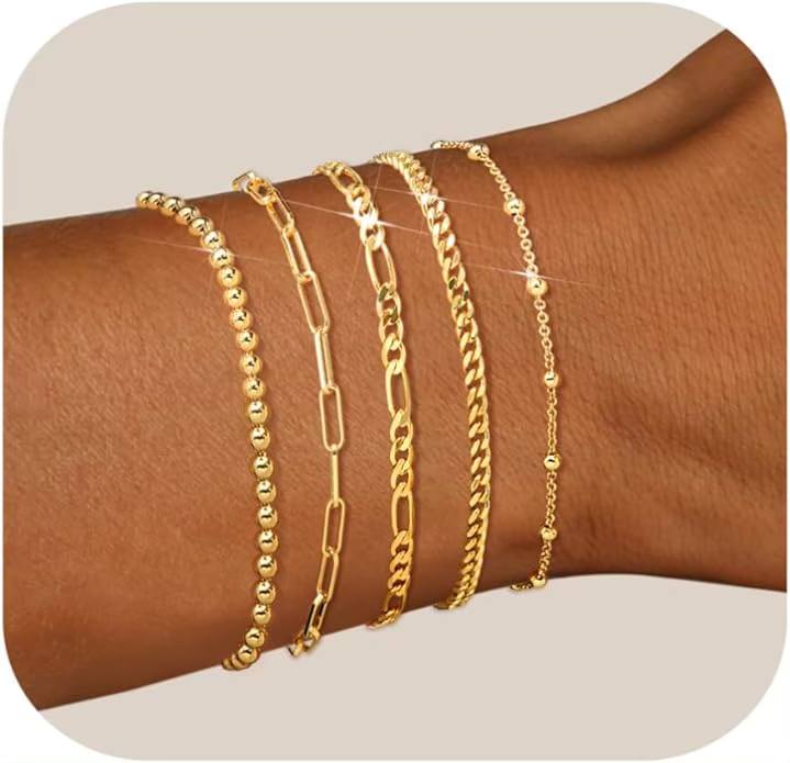 14k Gold Bracelet Set!