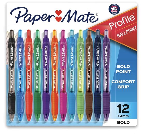 Paper Mate Profile Retractable Ballpoint Pens