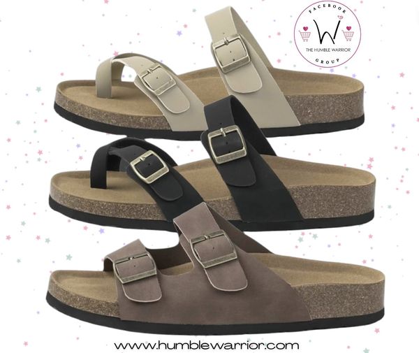 cork bed sandals