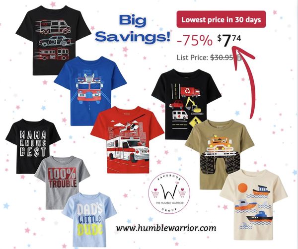 Children’s Place baby boys Short Sleeve Graphic T shirt
