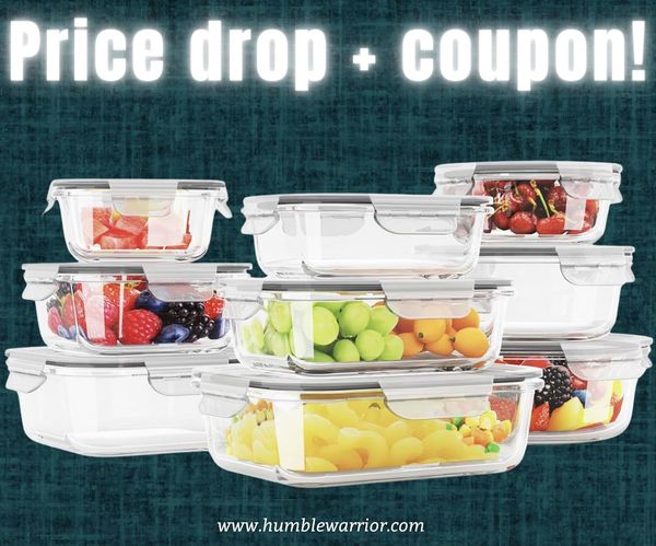 HOMBERKING 9 piece glass storage set