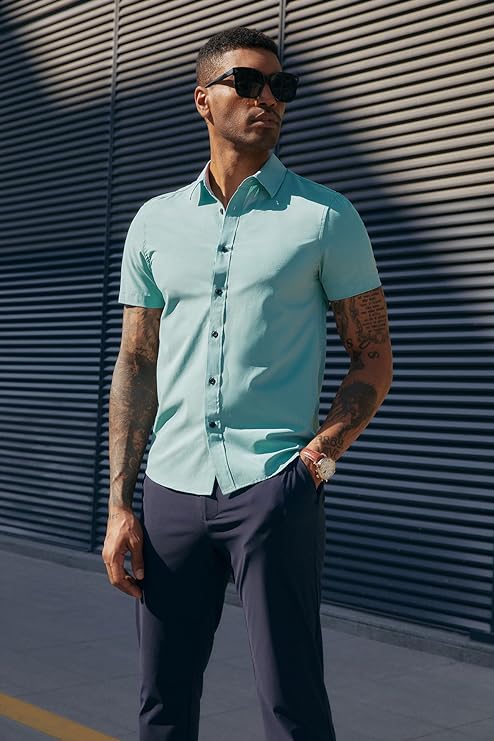 Men’s Short Sleeve Button Down Shirt