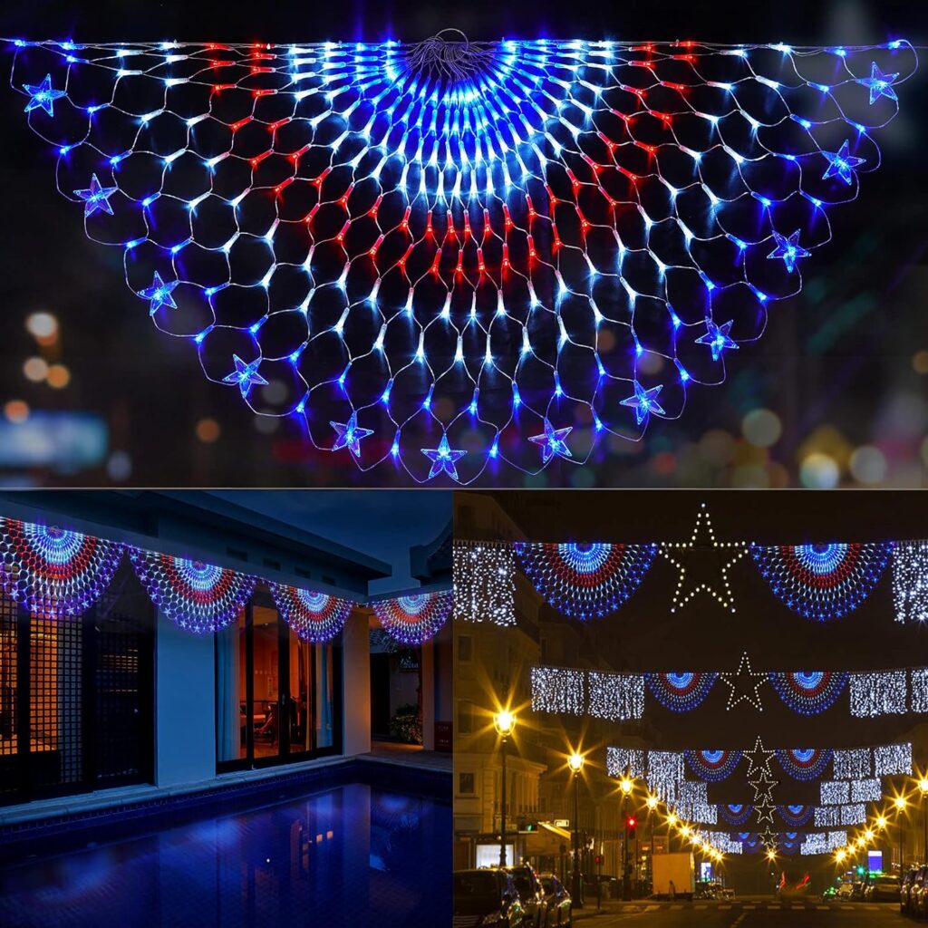 set of American Flag Lights