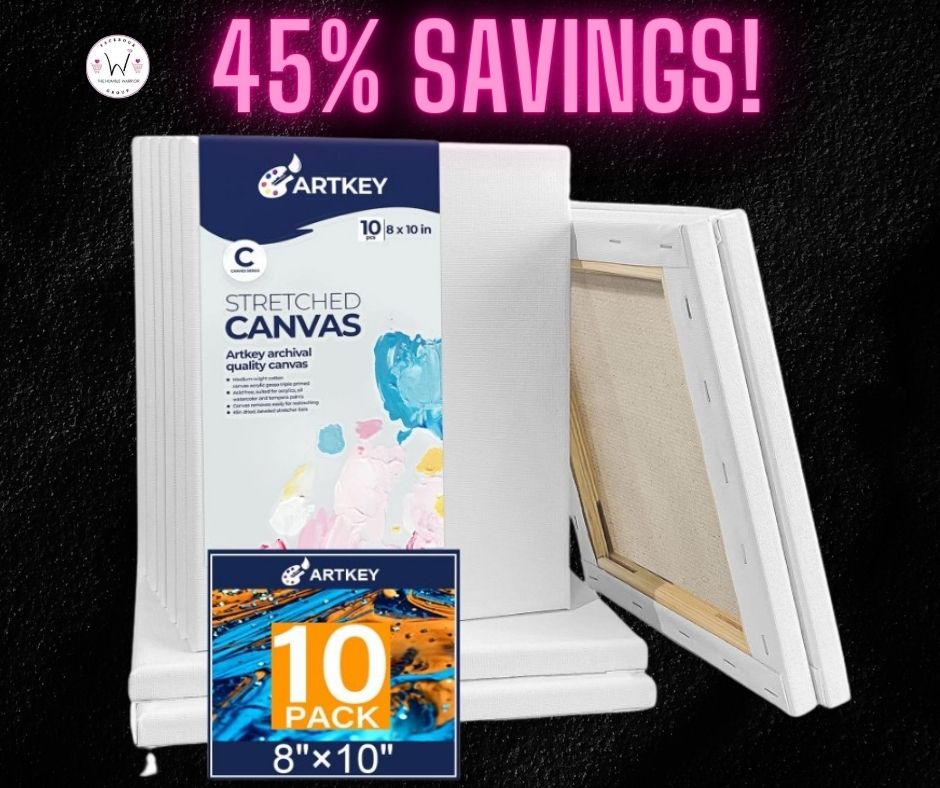 Artkey 100% Cotton Canvas Boards for Painting!