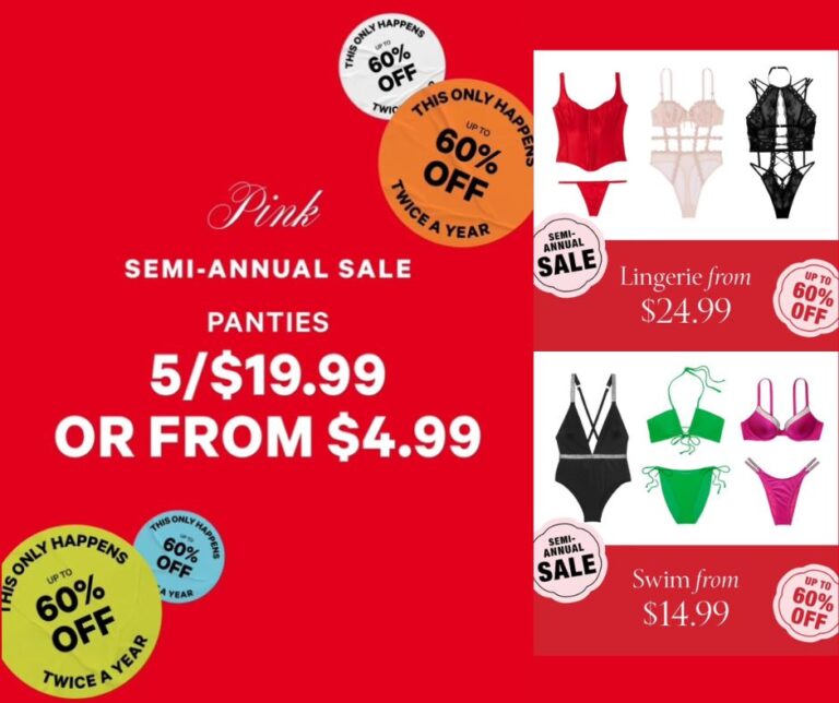 VS and PINK Semi Annual Sale