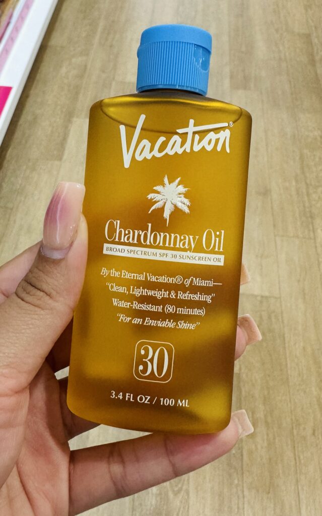 The Vacation Chardonnay Tanning Oil SPF 30 + Air Freshener Bundle!