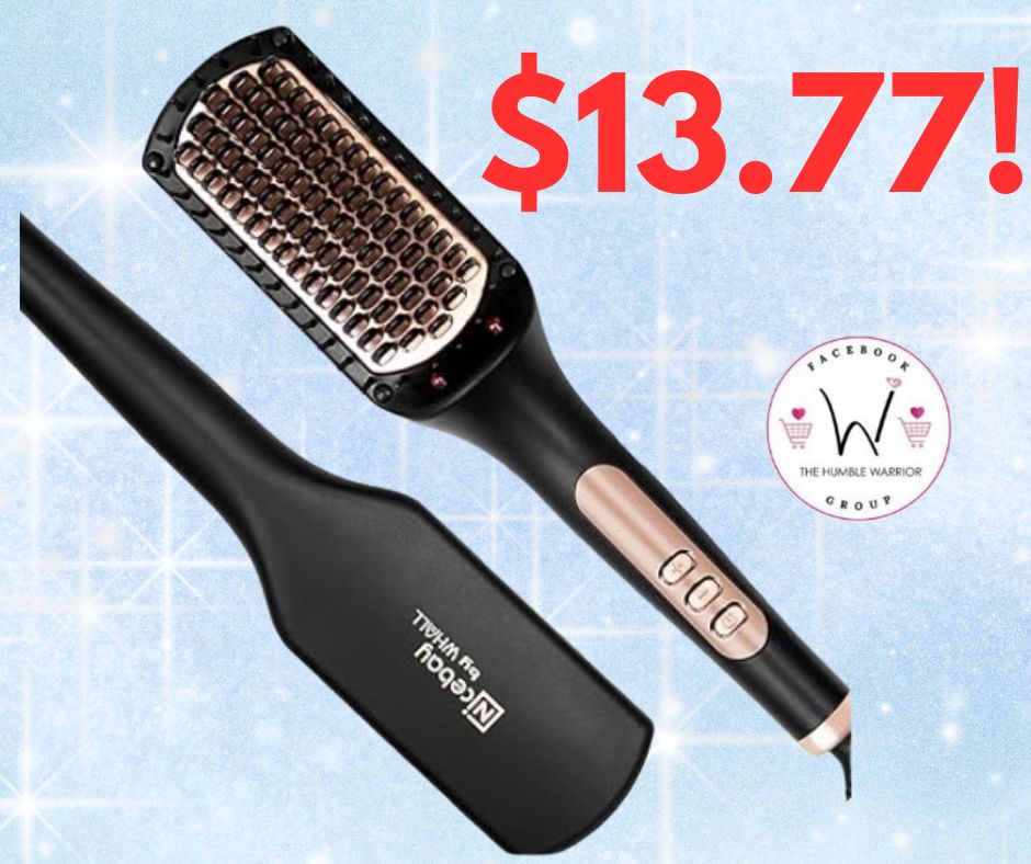 Nicebay® Negative Ion Hair Straightener Brush!