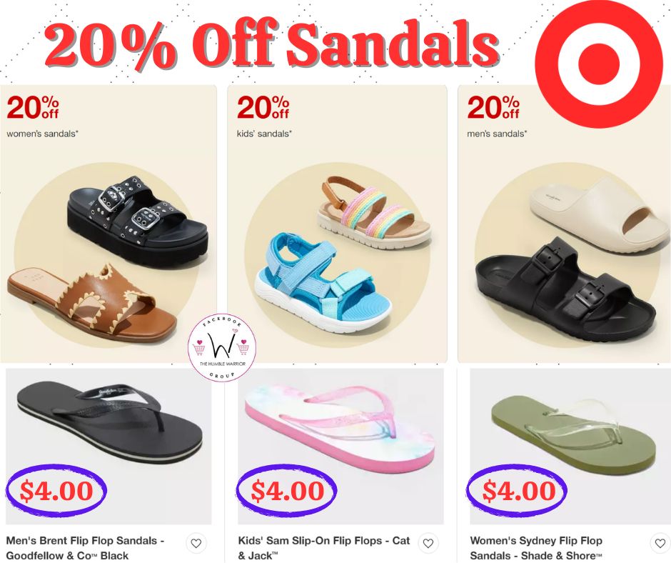 Sandals at Target!