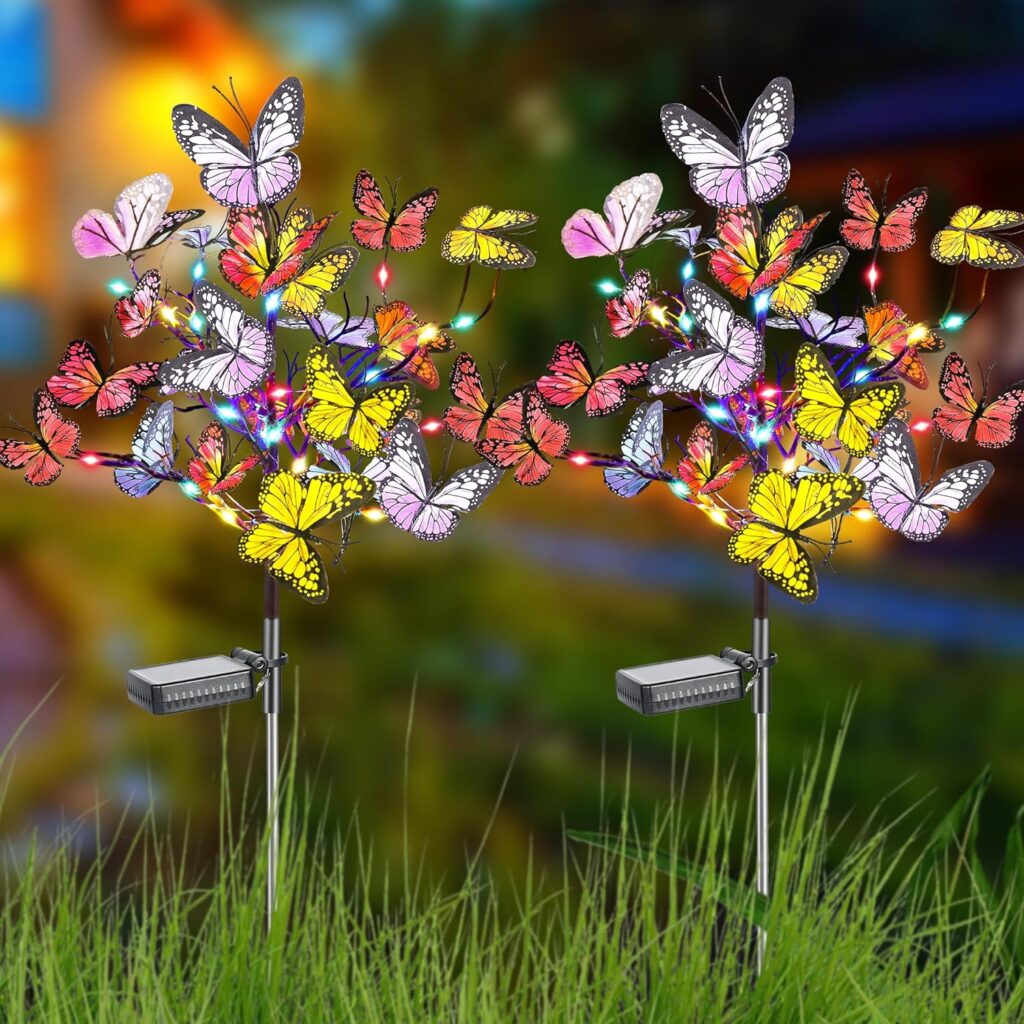 2-pack of Butterfly Solar Lights!