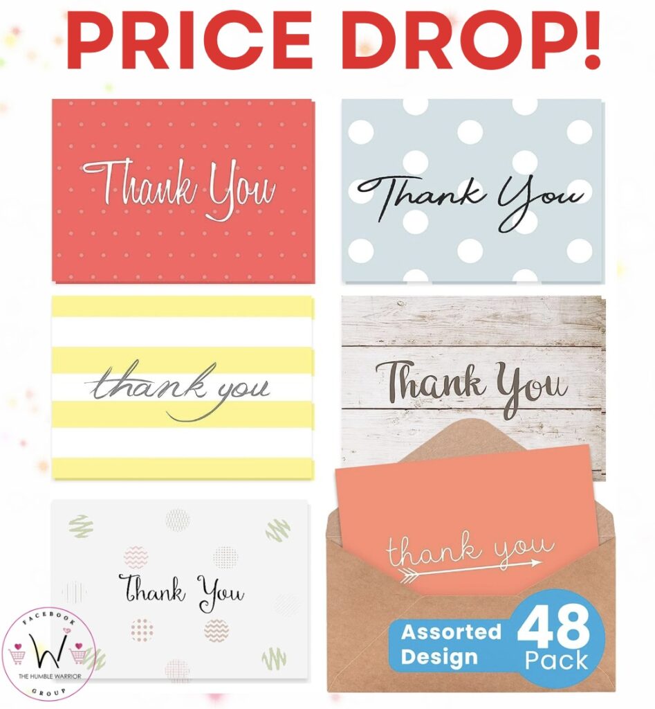 OAKLYN 48 Pack Thank You Cards today!