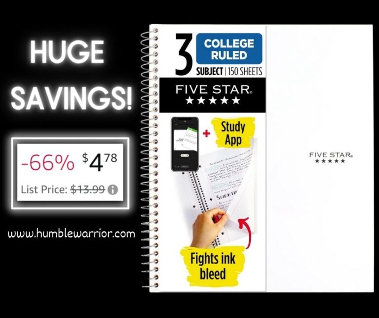 Five Star Spiral Notebook + Study App