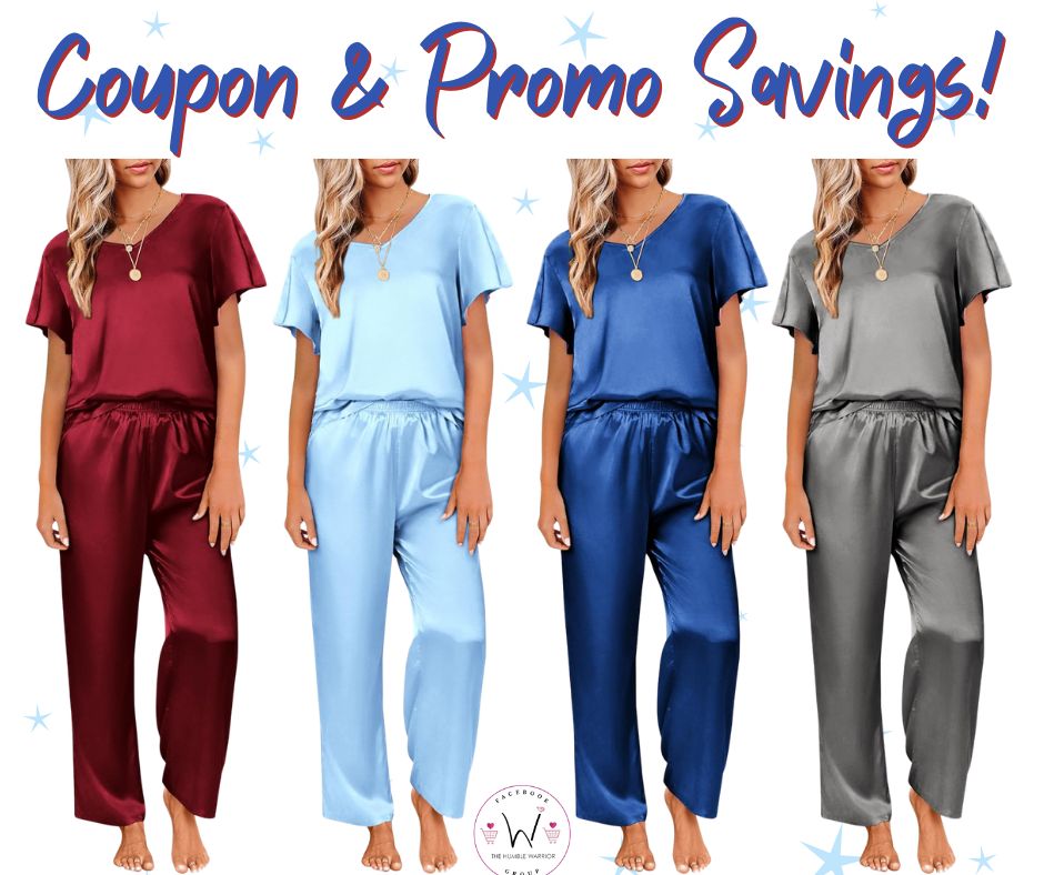 Ekouaer Satin Pajamas Set