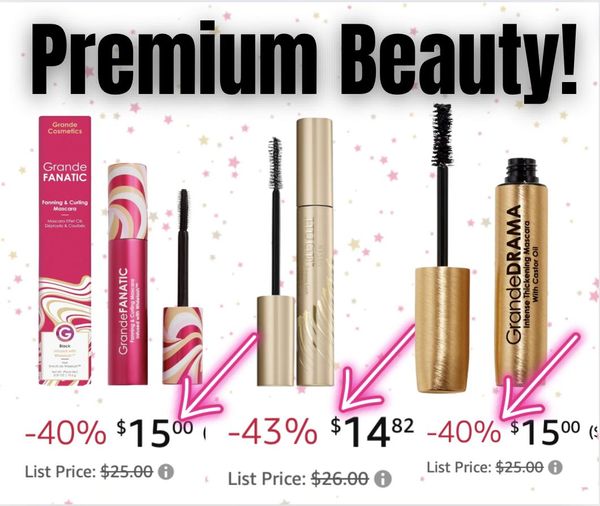Stila mascara and Grande Cosmetic Intense thickening mascara