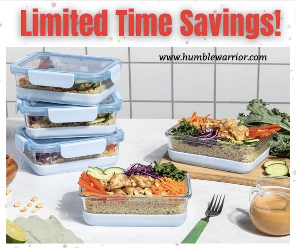 Ello Duraglass Refresh 3.4 Cup Meal Prep Set