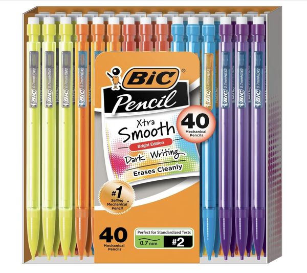 BIC Xtra-Smooth Mechanical Pencils with Erasers