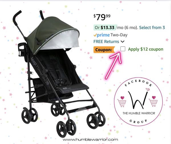 Jeep PowerGlyde Stroller by Delta Children Lightweight Travel Stroller