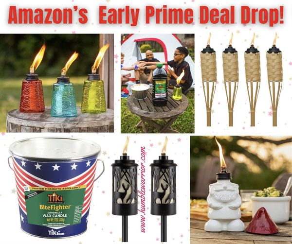 torches, citronella candles and fire pits