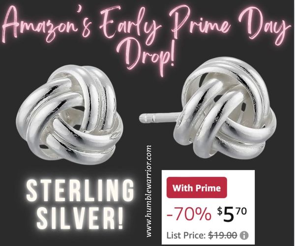 Amazon Collection Sterling Silver knot earrings