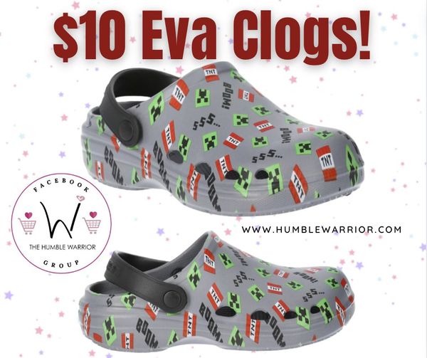 Minecraft Little & Big Boys EVA Clogs.