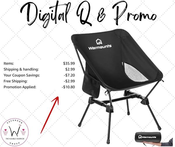 Ultralight Camping Chair by WARMOUNTS