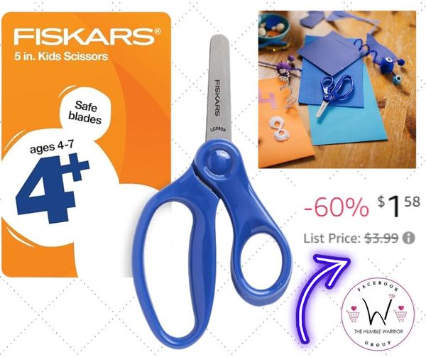 Fiskars 5″ Blunt-Tip Kids Scissors