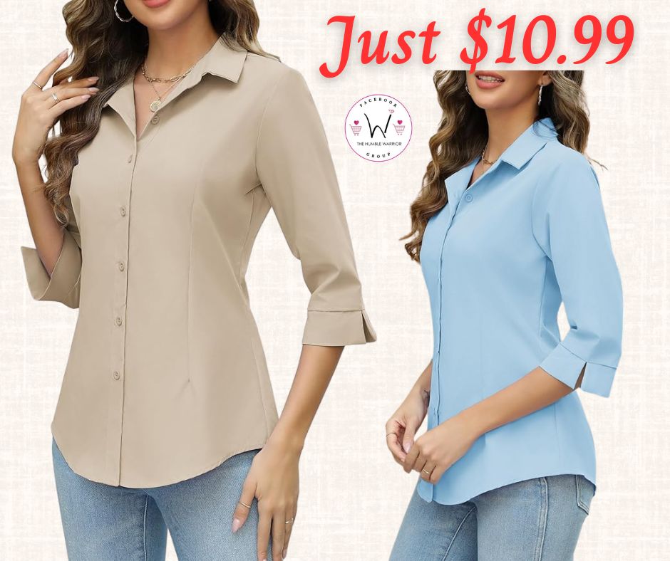 3/4 Sleeve Dress Shirts or Her!!