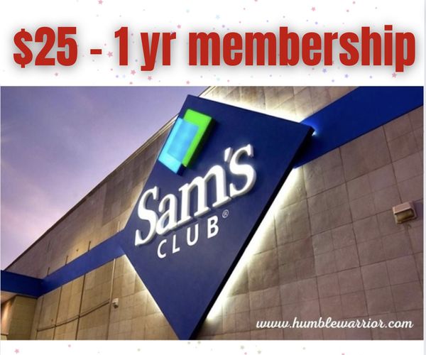 Sam’s Club Membership just !