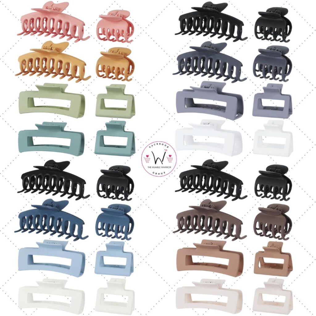 8-Pcs Large Hair Claw Clips!!