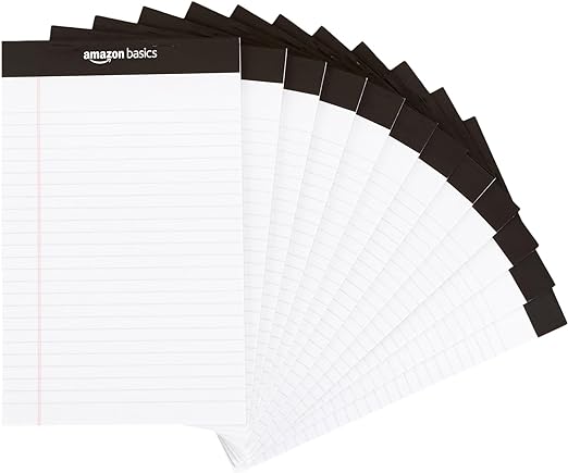 Narrow Ruled 5 x 8 Lined Writing Note Pads